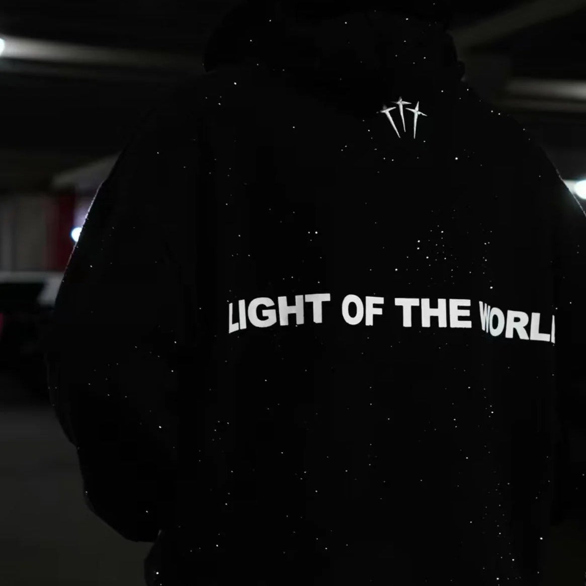 "Jesus is The Light" Rhinestone Hoodie