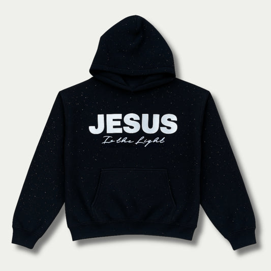 "Jesus is The Light" Rhinestone Hoodie
